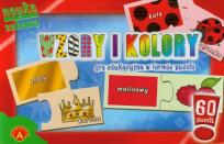 Okładka książki Puzzle- Wzory i kolory ALEX