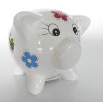 Okładka książki Skarbonka świnka biała