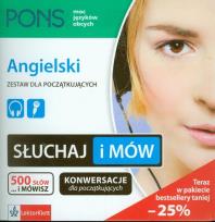 Okładka książki Słuchaj i mów. Angielski - Zestaw dla począt.