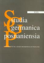 Opakowanie Studia Germanica Posnaniensia XXX