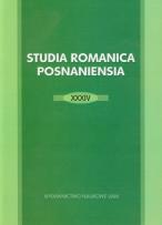 Opakowanie Studia Romanica Posnaniensia XXXIV