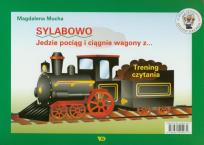 Okładka książki Sylabowo. Jedzie pociąg i ciągnie wagony z...