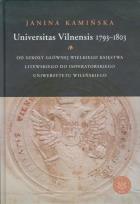 Okładka książki Universitas Vilnensis 1793-1803