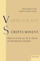 Okładka książki Verba volant scripta manent