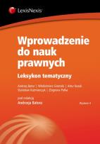 Okładka książki Wprowadzenie do nauk prawnych Leksykon tematyczny