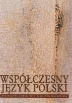 Okładka książki Współczesny język polski