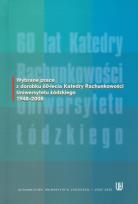 Opakowanie Wybrane prace z dorobku 60-lecia Katedry Rachunkowości Uniwersytetu Łódzkiego 1948-2008