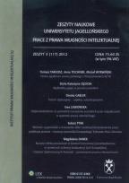 Opakowanie Zeszyty naukowe Uniwersytetu Jagiellońskiego 3(117) 2012
