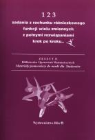 Okładka książki 123 zadania z rachunku różniczkowego funkcji wielu zmiennych z pełnymi rozwiązaniami krok po kroku