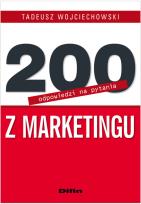 Okładka książki 200 odpowiedzi na pytania z marketingu