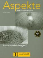 Okładka książki Aspekte 3 Lehrerhandreichungen Mittelstufe Deutsch