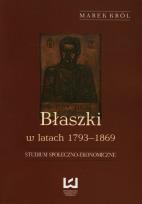 Okładka książki Błaszki w latach 1793-1869