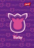 Opakowanie Brulion A6 Furby w kratkę 96 kartek fioletowy