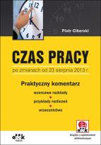 Okładka książki Czas pracy po zmianach od 23 sierpnia 2013 r.