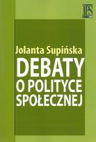 Okładka książki Debaty o polityce społecznej