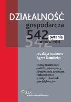 Okładka książki Działalność gospodarcza
