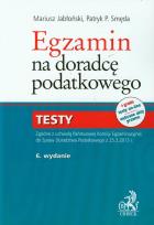 Okładka książki Egzamin na doradcę podatkowego Testy
