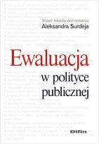 Okładka książki Ewaluacja w polityce publicznej DIFIN