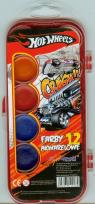 Opakowanie Farby akwarelowe Hot Wheels 12 kolorów