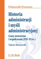Okładka książki Historia administracji i myśli administracyjnej