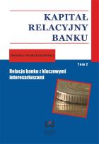 Okładka książki Kapitał relacyjny banku tom 2
