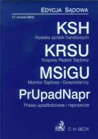 Opakowanie Kodeks spółek handlowych Krajowy Rejestr Sądowy Monitor Sądowy i Gospodarczy Prawo upadłościowe i naprawcze