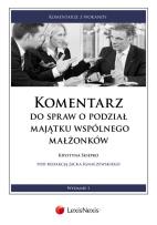 Okładka książki Komentarz do spraw o podział majątku wspólnego małżonków