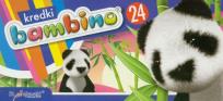 Opakowanie Kredki świecowe 24 kolory bls BAMBINO
