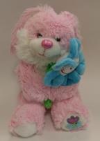 Opakowanie Króliczek z kwiatkiem maskotka pluszowa 20 cm różowa