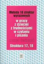 Okładka książki Metoda 18 struktur wyrazowych cz.17 i 18 WSIP