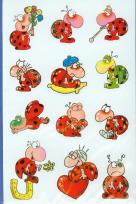 Okładka książki Naklejki - Biedronka błyszczący papier