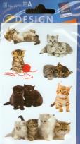 Opakowanie Naklejki papierowe - Kotki 2