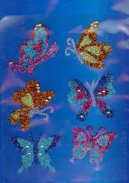 Okładka książki Naklejki - brokatowe motylki