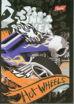 Opakowanie Notatnik A7 Hot Wheels czarny