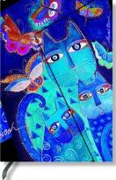 Opakowanie Notatnik Midi Blue Cats & Butterflies