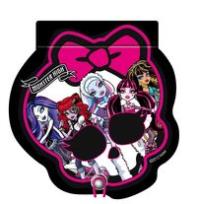 Opakowanie Notes w kształcie czaszki Monster High
