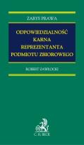 Okładka książki Odpowiedzialność karna reprezentanta podmiotu zbiorowego