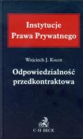 Okładka książki Odpowiedzialność przedkontraktowa