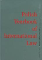 Okładka książki Polish Yearbook of International Law