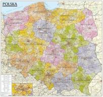 Okładka książki Polska mapa administracyjno-samochodowa 1:570 000 Tuba