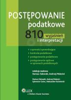 Okładka książki Postępowanie podatkowe 810 wyjaśnień i interpretacji