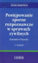 Okładka książki Postępowanie sporne rozpoznawcze w sprawach cywilnych