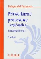 Opakowanie Prawo karne procesowe Część ogólna