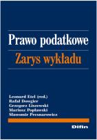 Okładka książki Prawo podatkowe. Zarys wykładu DIFIN