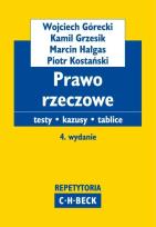 Okładka książki Prawo rzeczowe Testy Kazusy Tablice