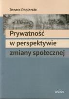 Okładka książki Prywatność w perspektywie zmiany społecznej