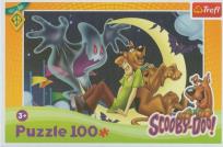 Okładka książki Puzzle 100 Scooby, Kudłaty i wesoły duszek TREFL