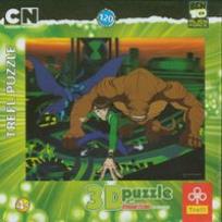 Opakowanie Puzzle 120 Ben 10 W akcji 3D TREFL
