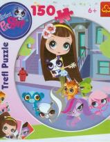 Okładka książki Puzzle 150 okrągłe Littlest Pet Shop TREFL