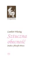 Okładka książki Sztuczna obecność. Studia z filozofii obrazu TW